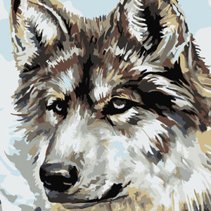 Painting by Numbers Wolf A4 29